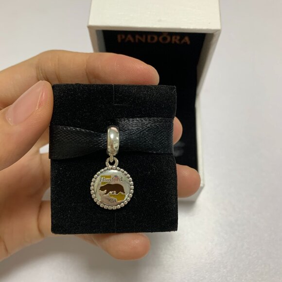 Pandora Hanford CA Panda Exclusive Charm Pendant - Picture 1 of 4